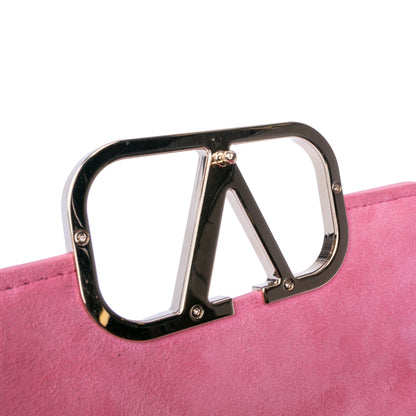 Valentino Small Leather Vlogo Type Crossbody