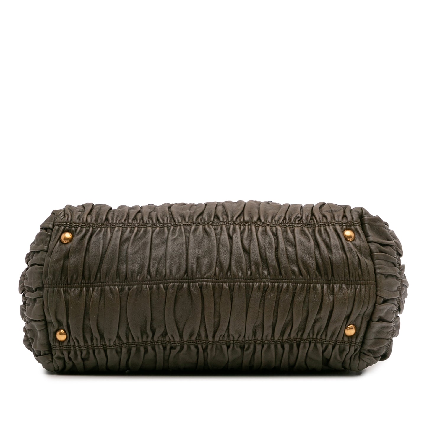 Prada Bicolor Nappa Gaufre Double Zip Satchel