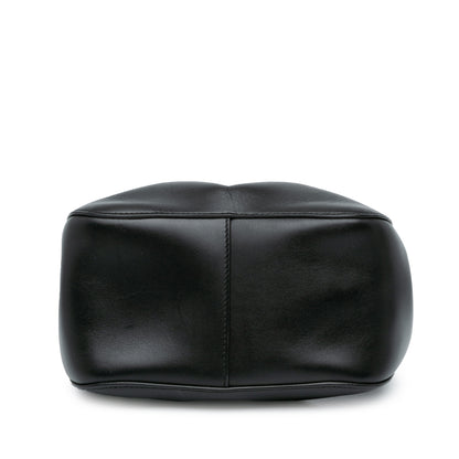 ALAÏA Calfskin Eyelet Bracelet Embellished Bucket Bag (20005)