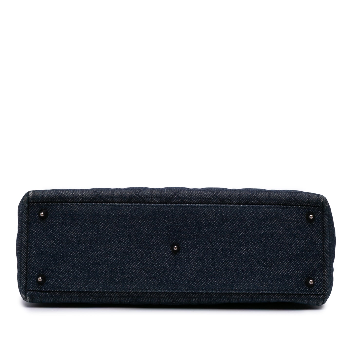 Dior Large Denim Cannage Lady Dior