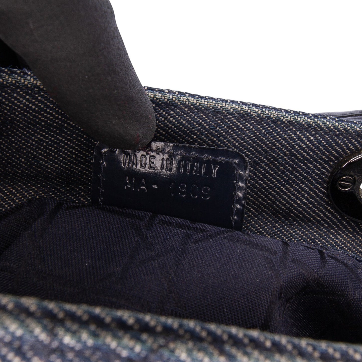 Dior Large Denim Cannage Lady Dior