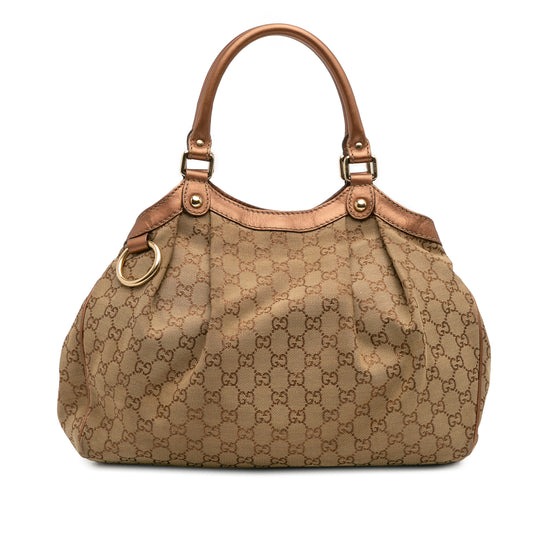 Gucci Medium Gg Canvas Sukey Tote