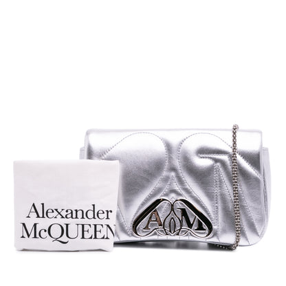 Alexander Mcqueen Mini Leather The Seal Chain Crossbody