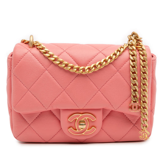 Chanel Mini Lambskin Pending Cc Flap