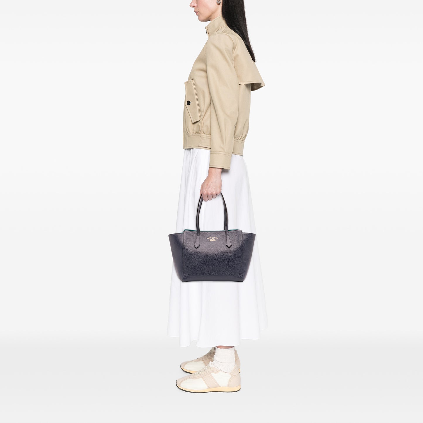 Gucci Medium Leather Swing Tote