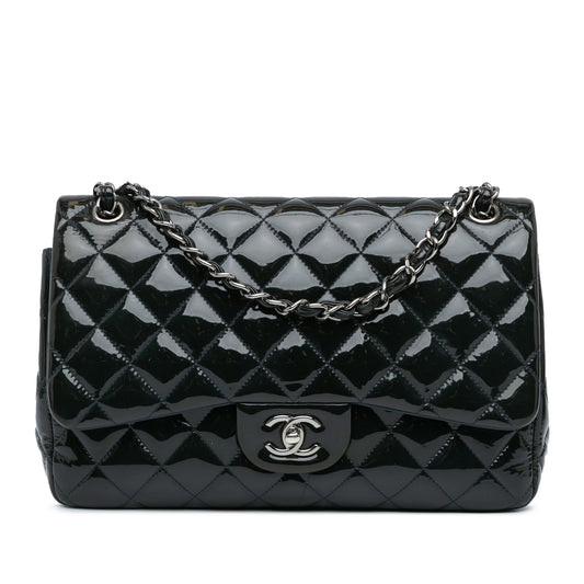 Chanel Jumbo Classic Patent Double Flap (20527)