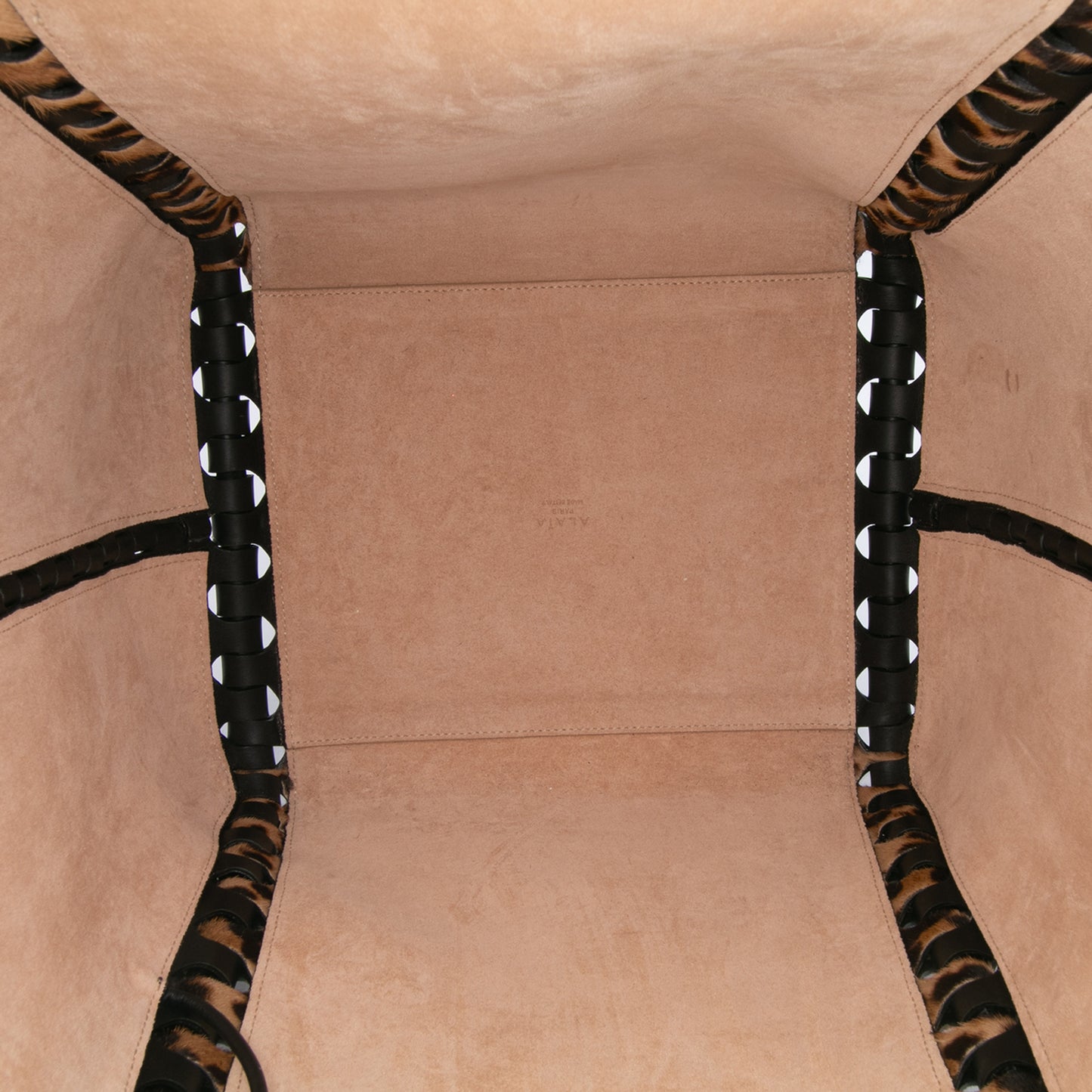 Alaïa Pony Hair And Leather Leopard Printed Le Hinge Tote