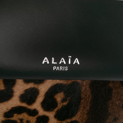 Alaïa Pony Hair And Leather Leopard Printed Le Hinge Tote