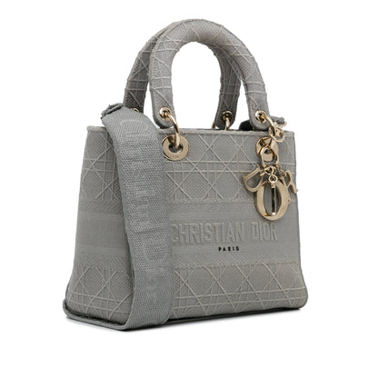 Dior Medium Canvas Cannage Lady D Lite