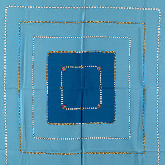 Chanel Jewelry Print Silk Scarf