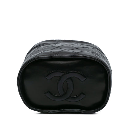 Chanel Quilted Lambskin Tassel Vanity Case