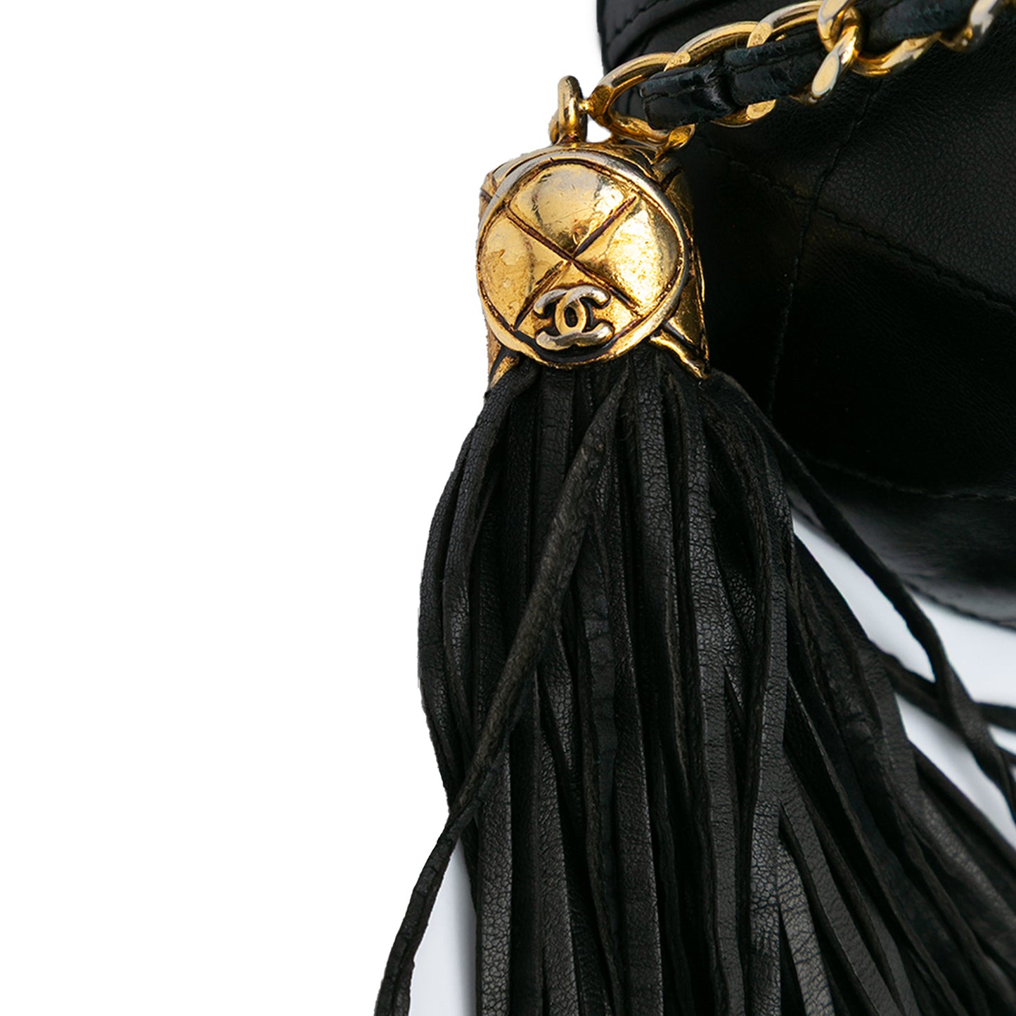 Chanel Quilted Lambskin Tassel Vanity Case