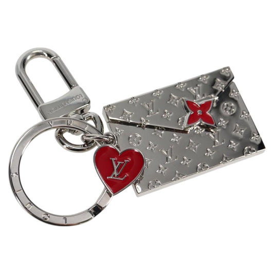 Louis Vuitton Monogram Lv Envelope Key Holder Metal Silver M01296