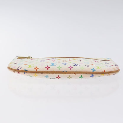 Louis Vuitton Monogram Multicolor Pochette Gm Pouch White M60027