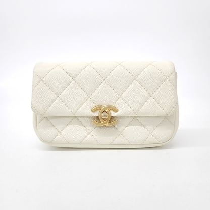 Chanel caviar chain belt bag (10040847)