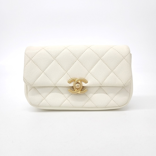 Chanel caviar chain belt bag (10040847)