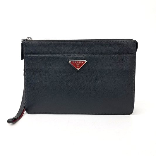 Prada Saffiano Treble Clutch (2vf032) (5362083)