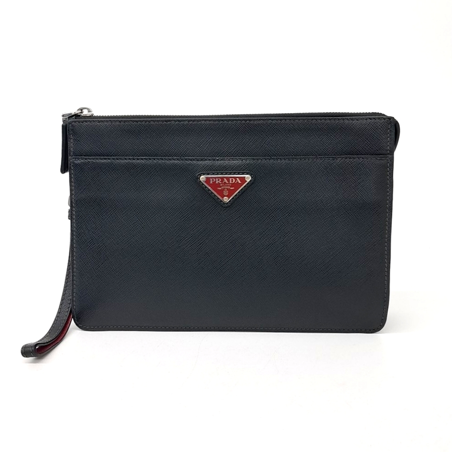Prada Saffiano Treble Clutch (2vf032) (5362083)