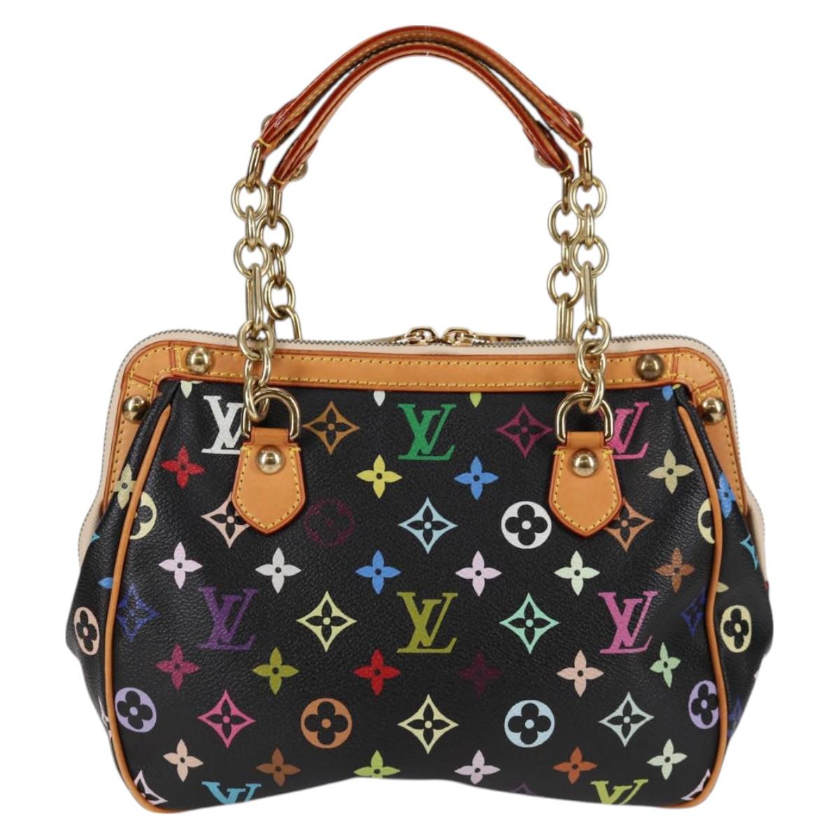 Louis Vuitton Monogram Multicolor Gracie Mm Hand Bag Black M92591