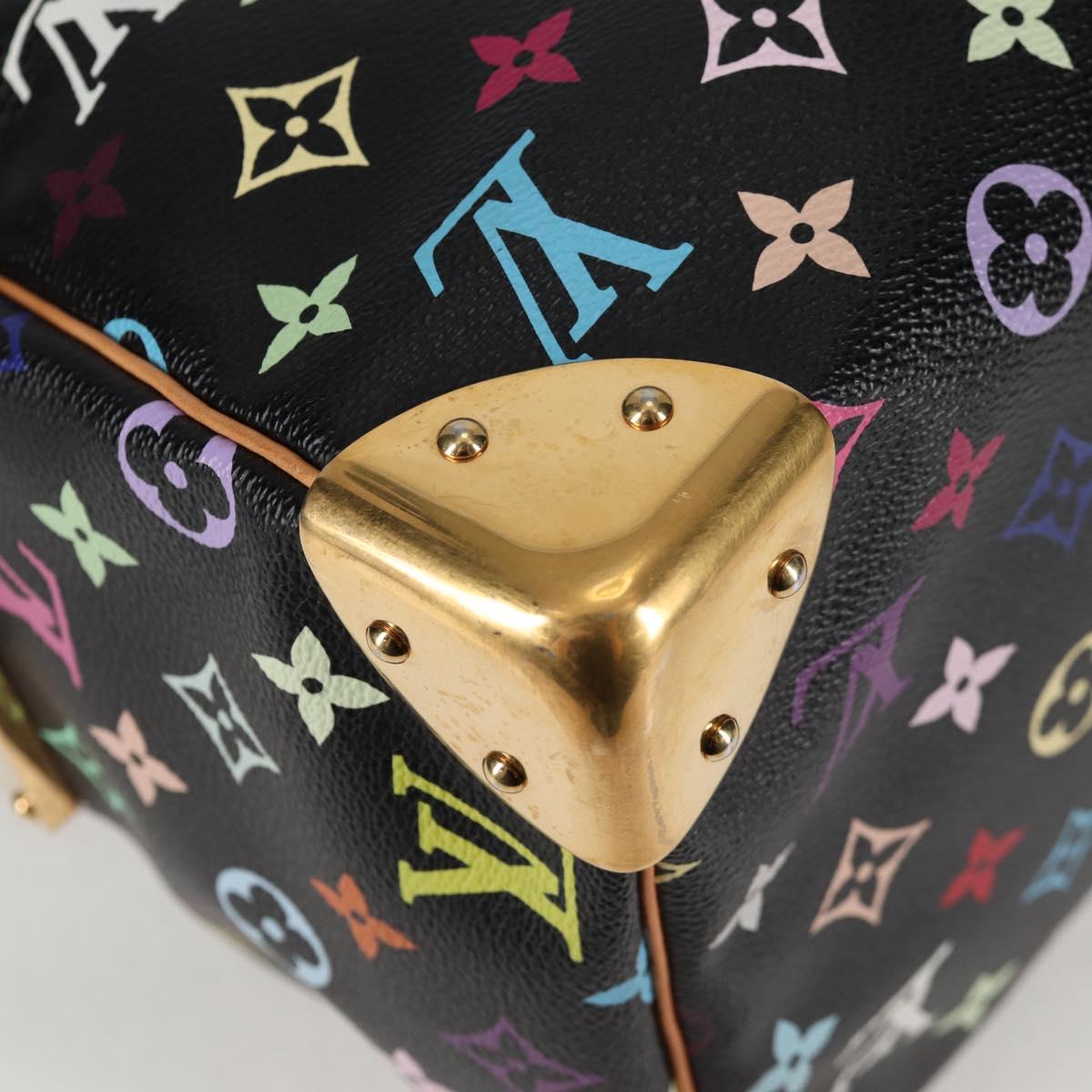 Louis Vuitton Monogram Multicolor Speedy 30 Hand Bag Black M92642