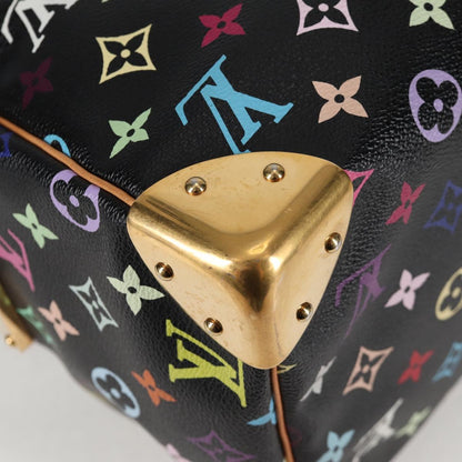 Louis Vuitton Monogram Multicolor Speedy 30 Hand Bag Black M92642