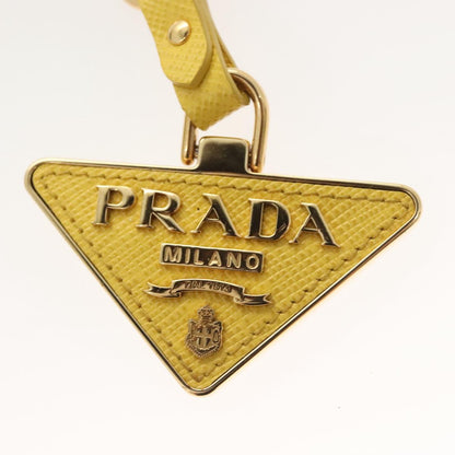 Prada Key Holder Leather Yellow