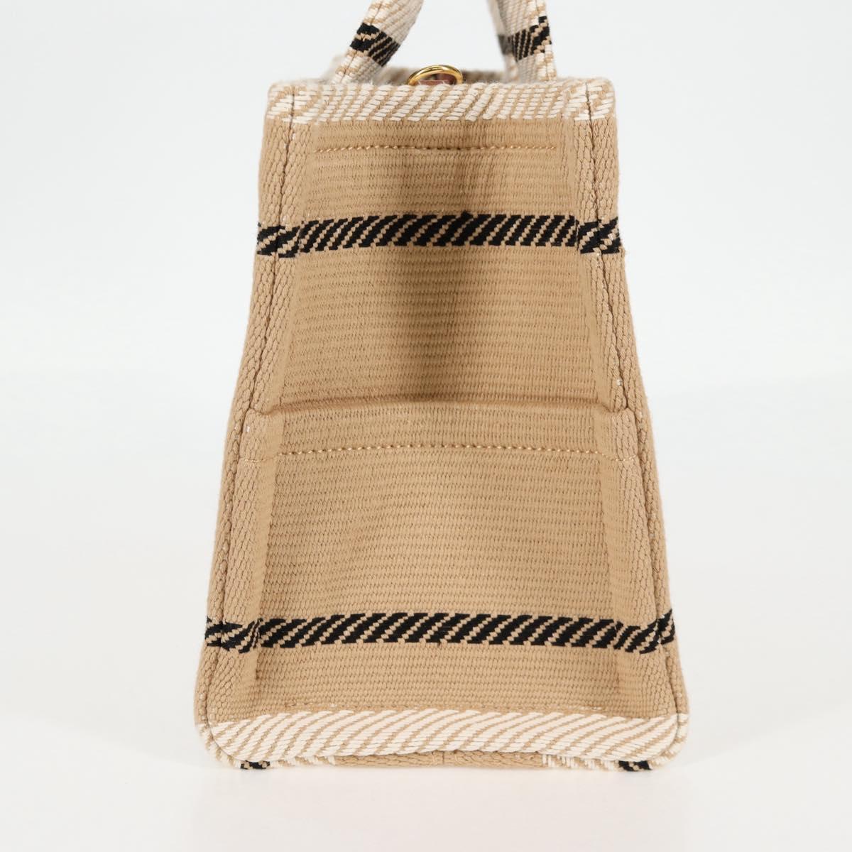 Celine Triomphe Small Cabas Tice Tote Bag Canvas Beige Gold