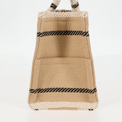 Celine Triomphe Small Cabas Tice Tote Bag Canvas Beige Gold