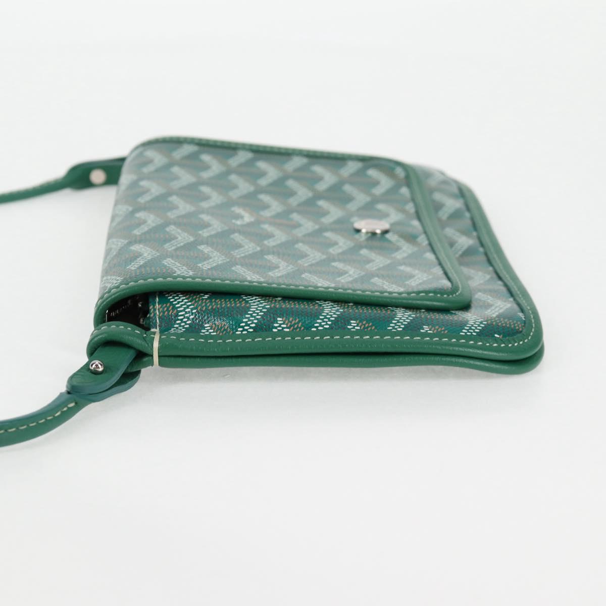 Goyard Herringbone Plum Shoulder Bag Pvc Green