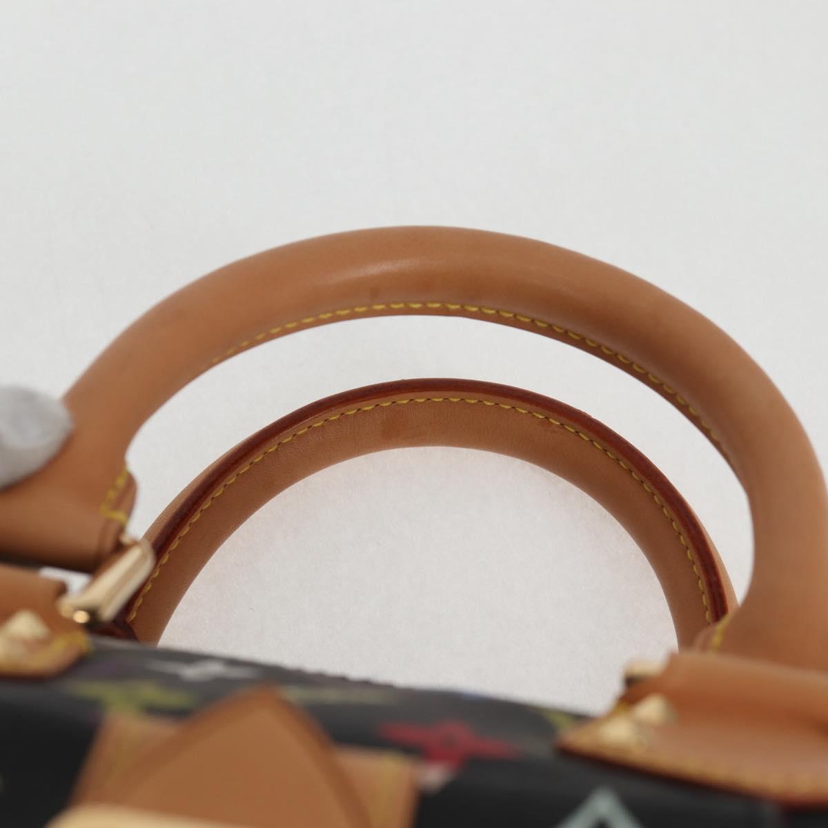 Louis Vuitton Monogram Multicolor Speedy 30 Hand Bag Black M92642