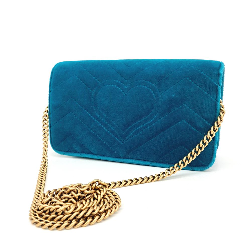 Gucci Marmont Velvet Mini Cross Bag (488426) (2128601)