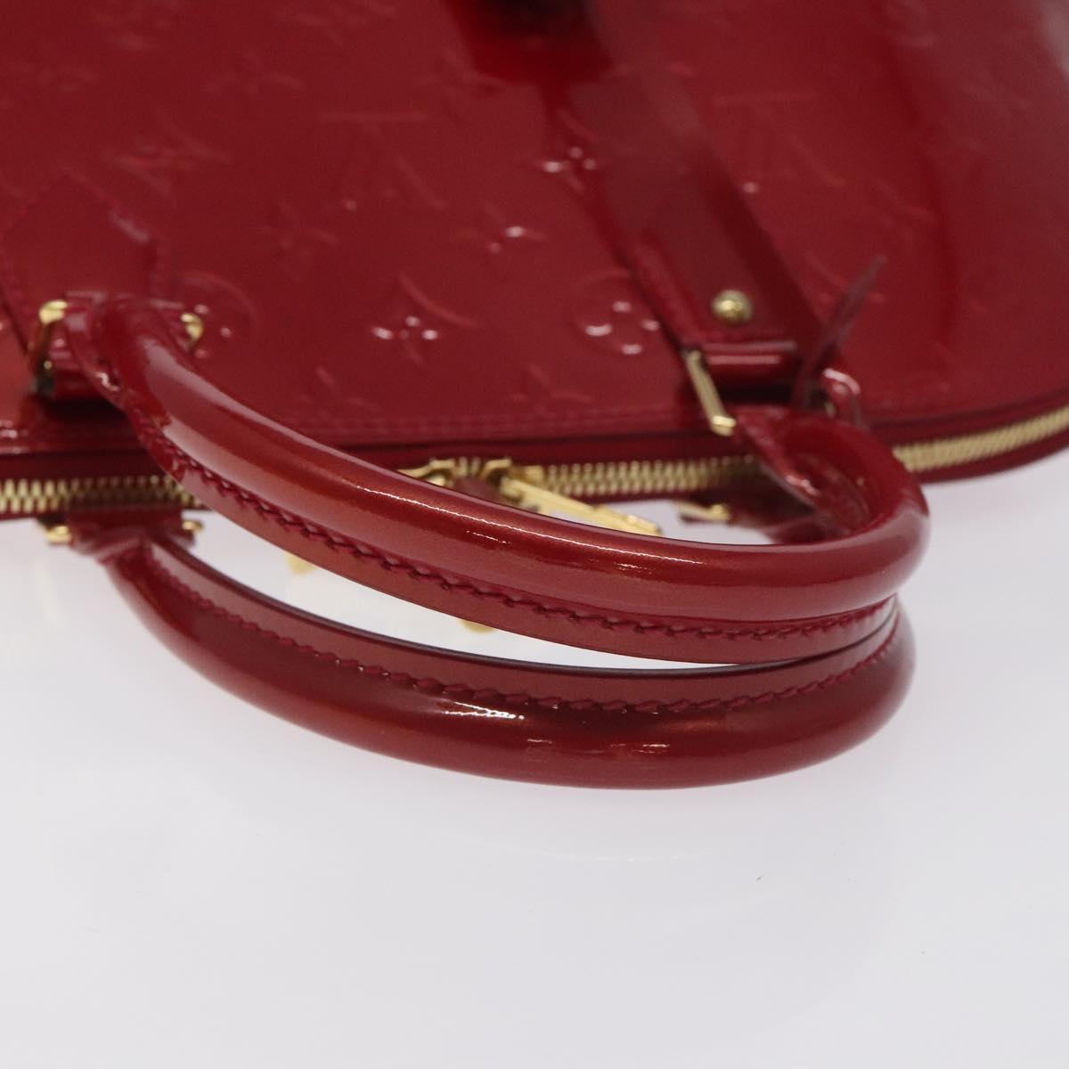 Louis Vuitton Monogram Vernis Alma Gm Hand Bag Pomme D'amour M93596