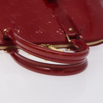 Louis Vuitton Monogram Vernis Alma Gm Hand Bag Pomme D'amour M93596