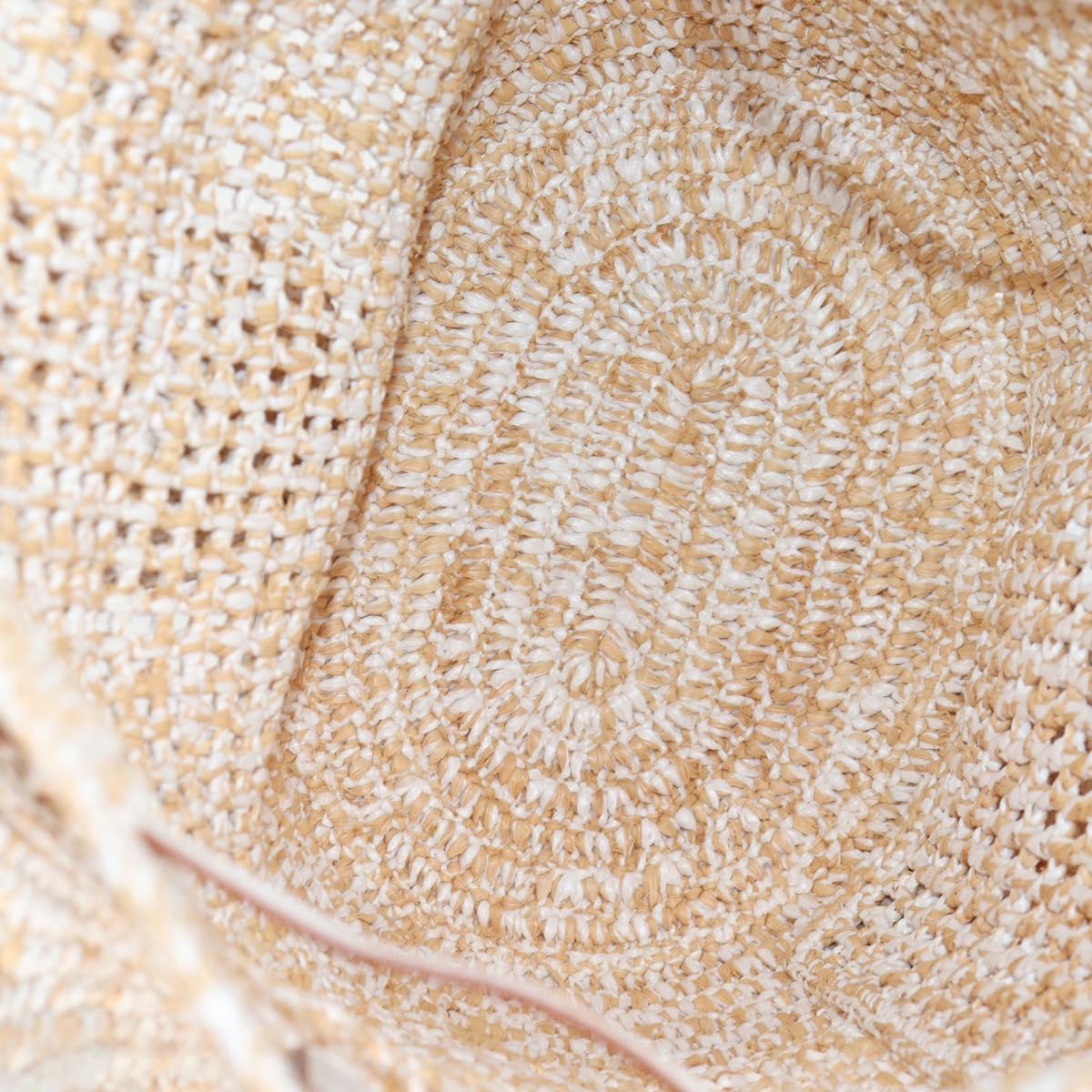 Loewe Sequin Balloon Shoulder Bag Raffia Beige Gold
