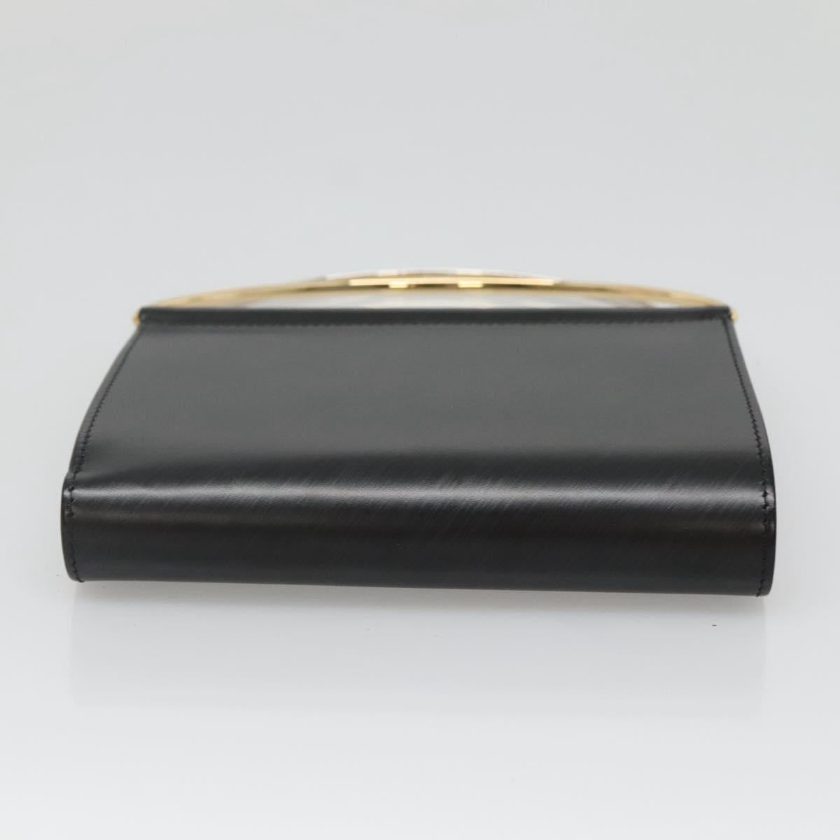 Cartier Trinity Wallet Bag Hand Bag Leather Black