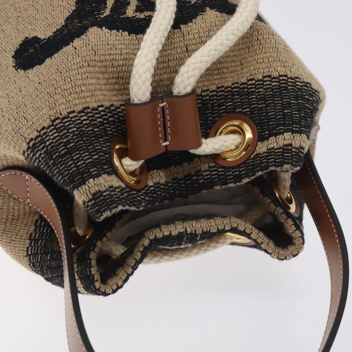 Celine Shoulder Bag Raffia Beige