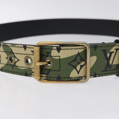 Louis Vuitton Monogram Camouflage Ceinture Belt Green M9646u Lv