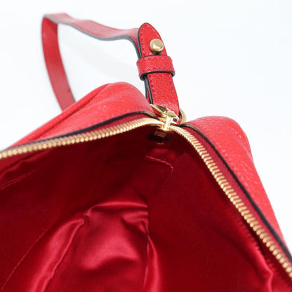 Miu Miu Shoulder Bag Leather Red Gold