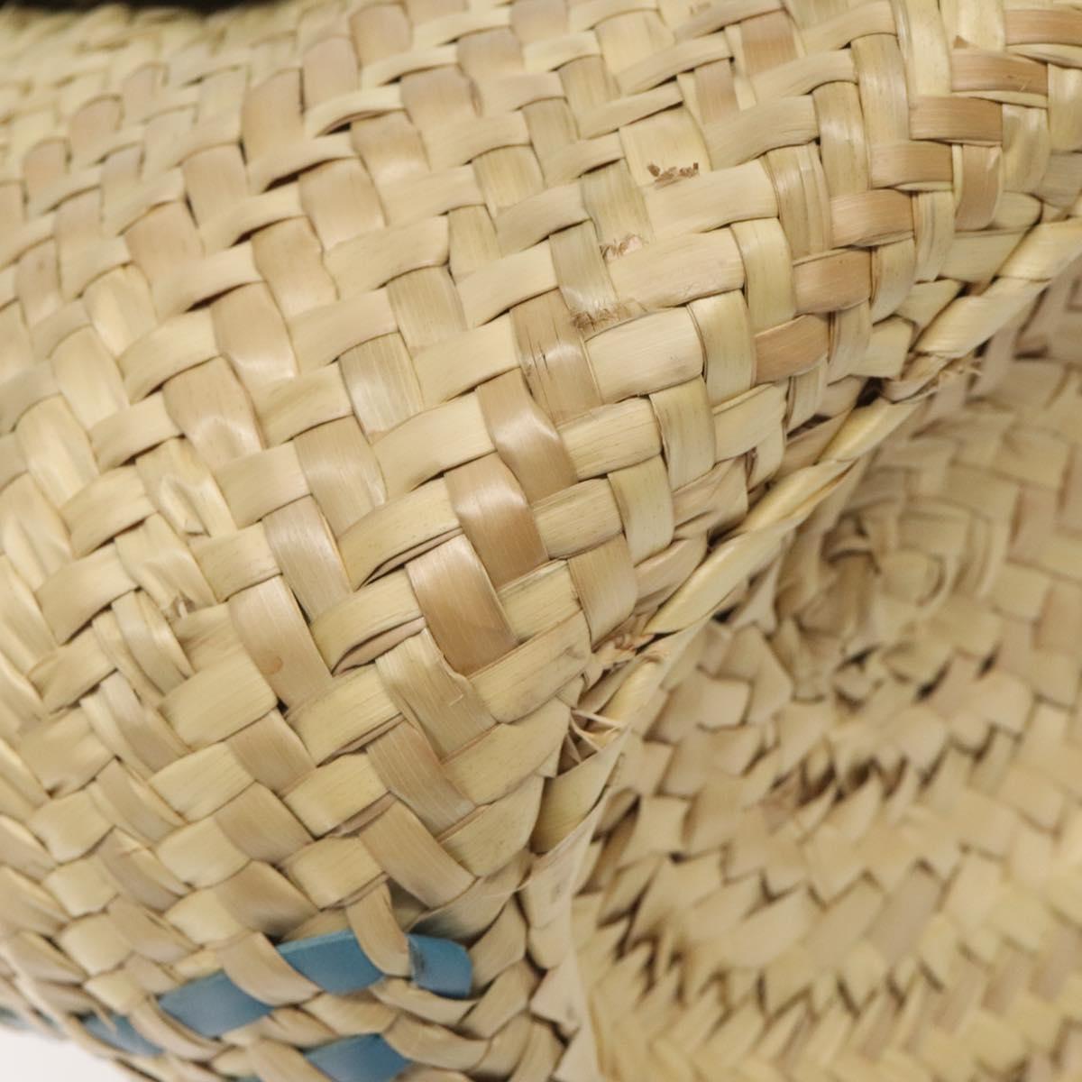 Loewe Basket Bag Large Anagram Bag Raffia Leather Beige Multicolor
