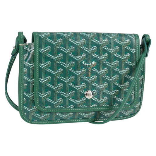 Goyard Herringbone Plum Shoulder Bag Pvc Green
