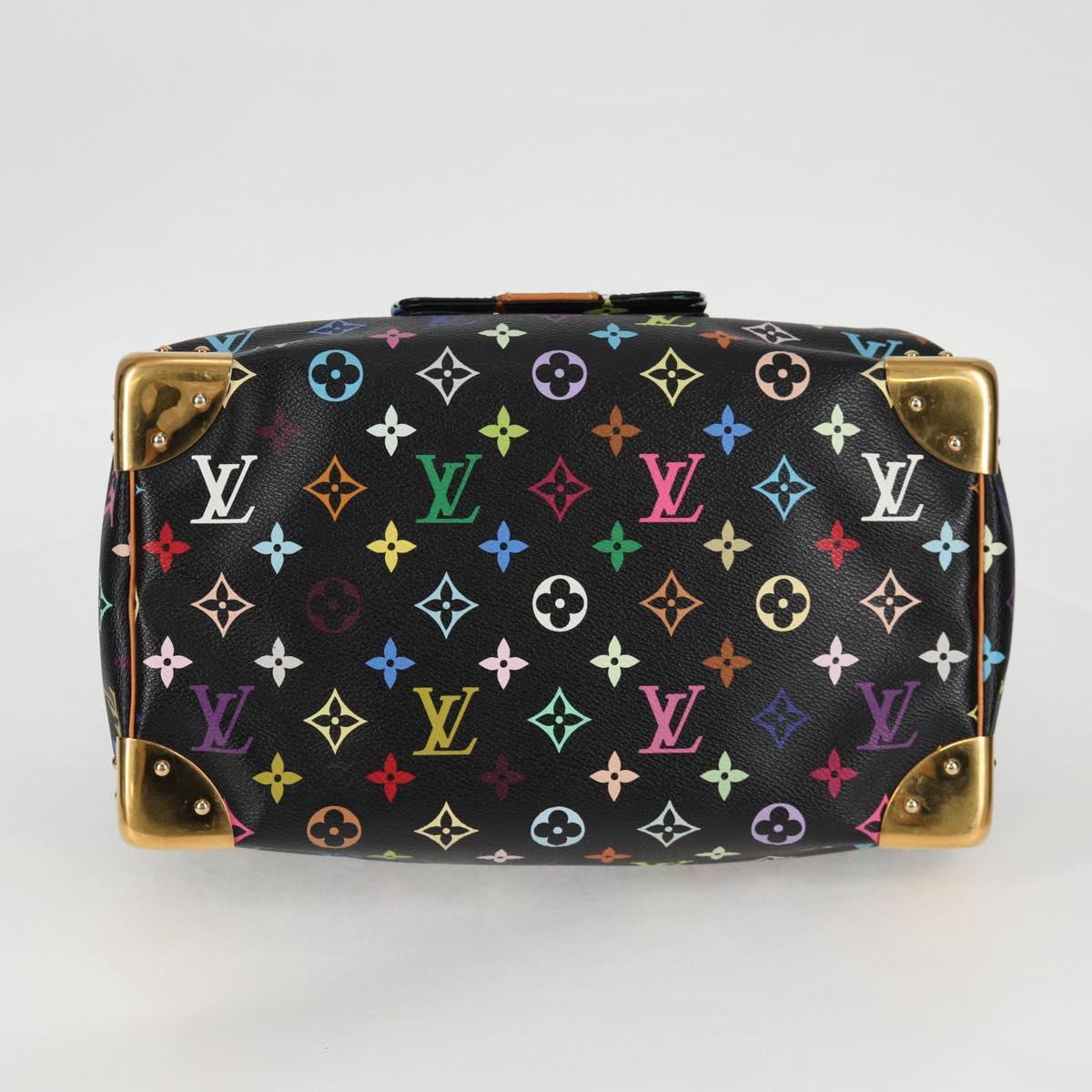 Louis Vuitton Monogram Multicolor Speedy 30 Hand Bag Black M92642