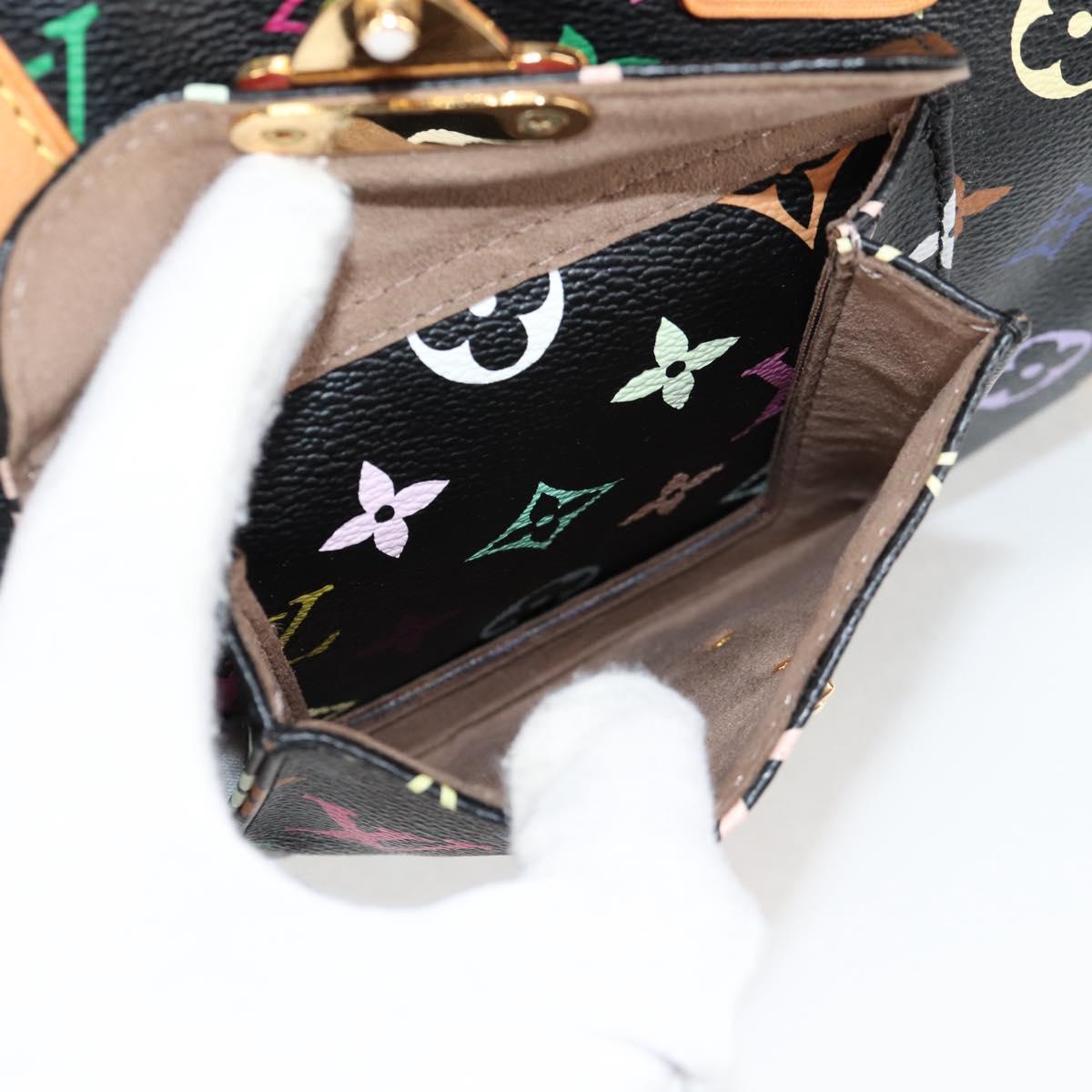Louis Vuitton Monogram Multicolor Speedy 30 Hand Bag Black M92642