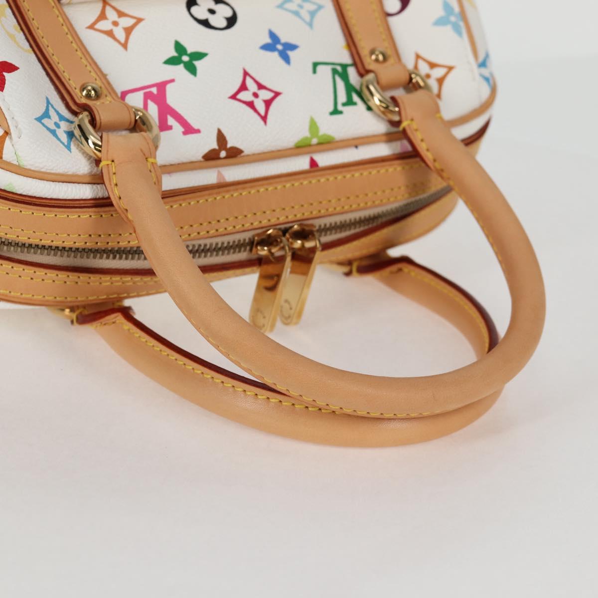 Louis Vuitton Monogram Multicolor Priscilla Hand Bag White M40096