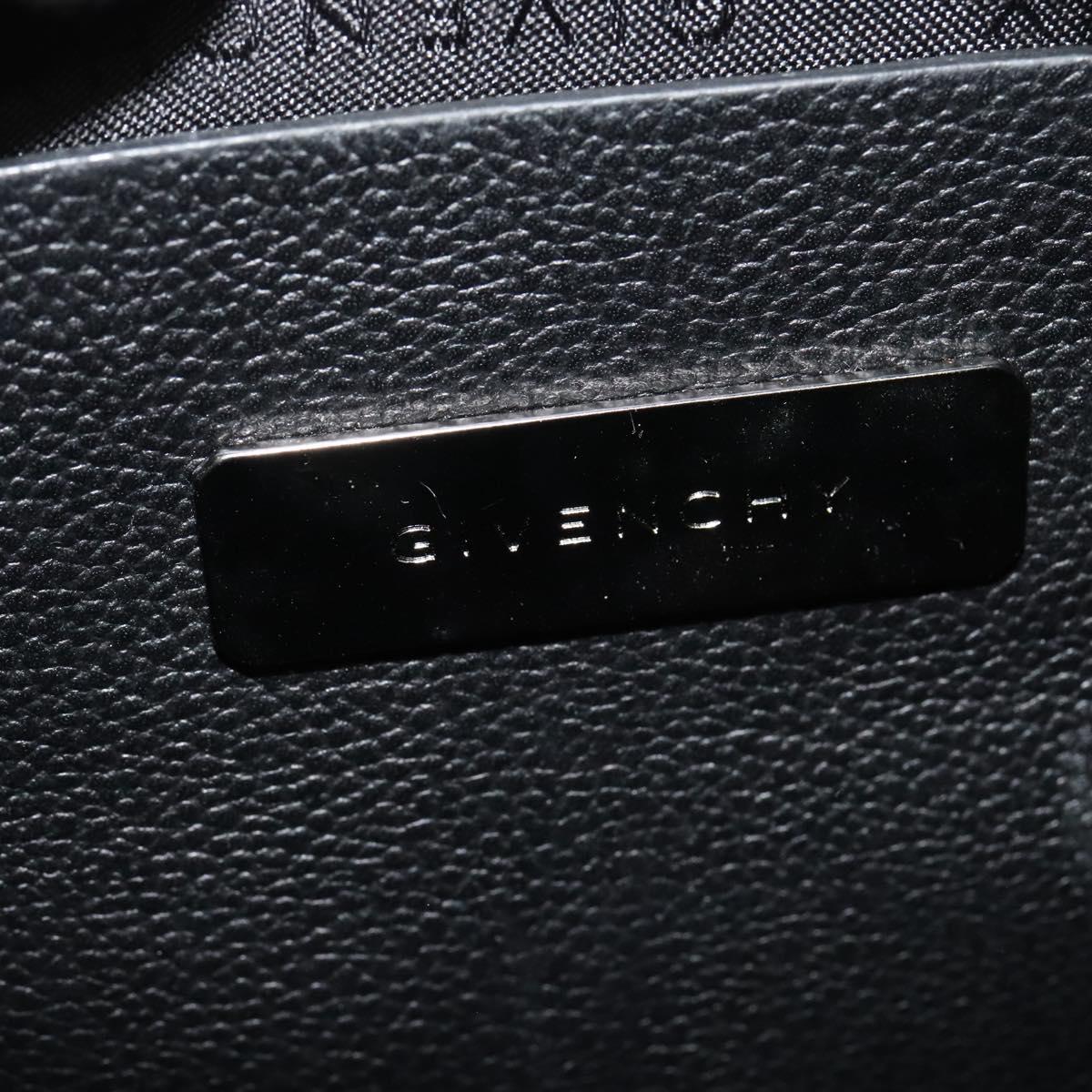 Givenchy Shoulder Bag Canvas Black Silver