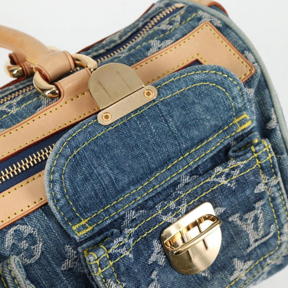 Louis Vuitton Monogram Denim Neo Speedy Hand Bag Blue M95019 Lv