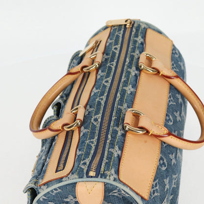 Louis Vuitton Monogram Denim Neo Speedy Hand Bag Blue M95019 Lv