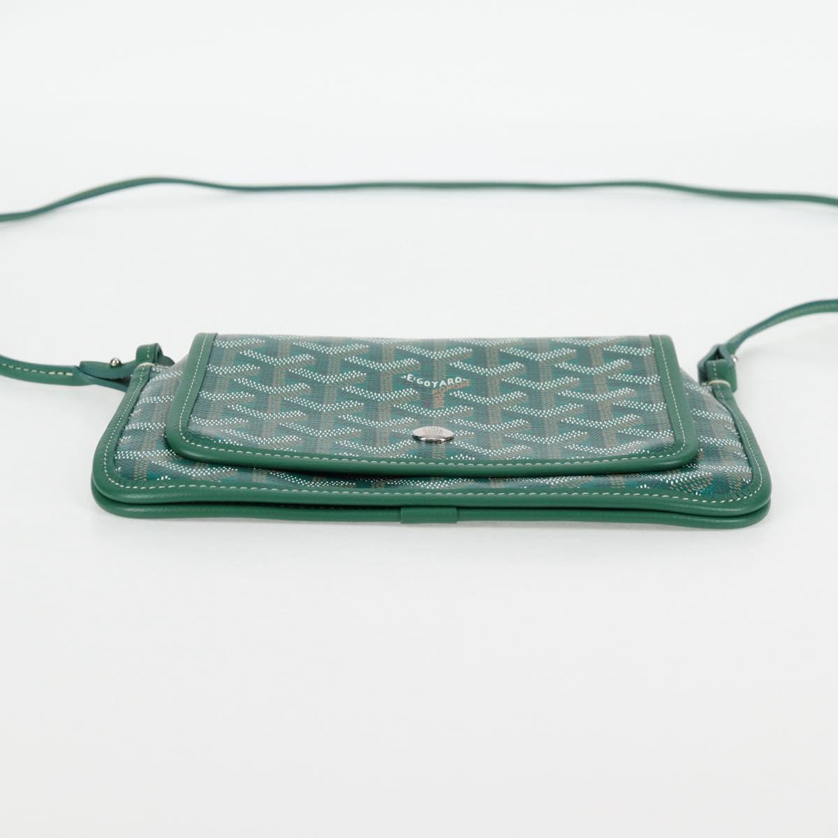 Goyard Herringbone Plum Shoulder Bag Pvc Green