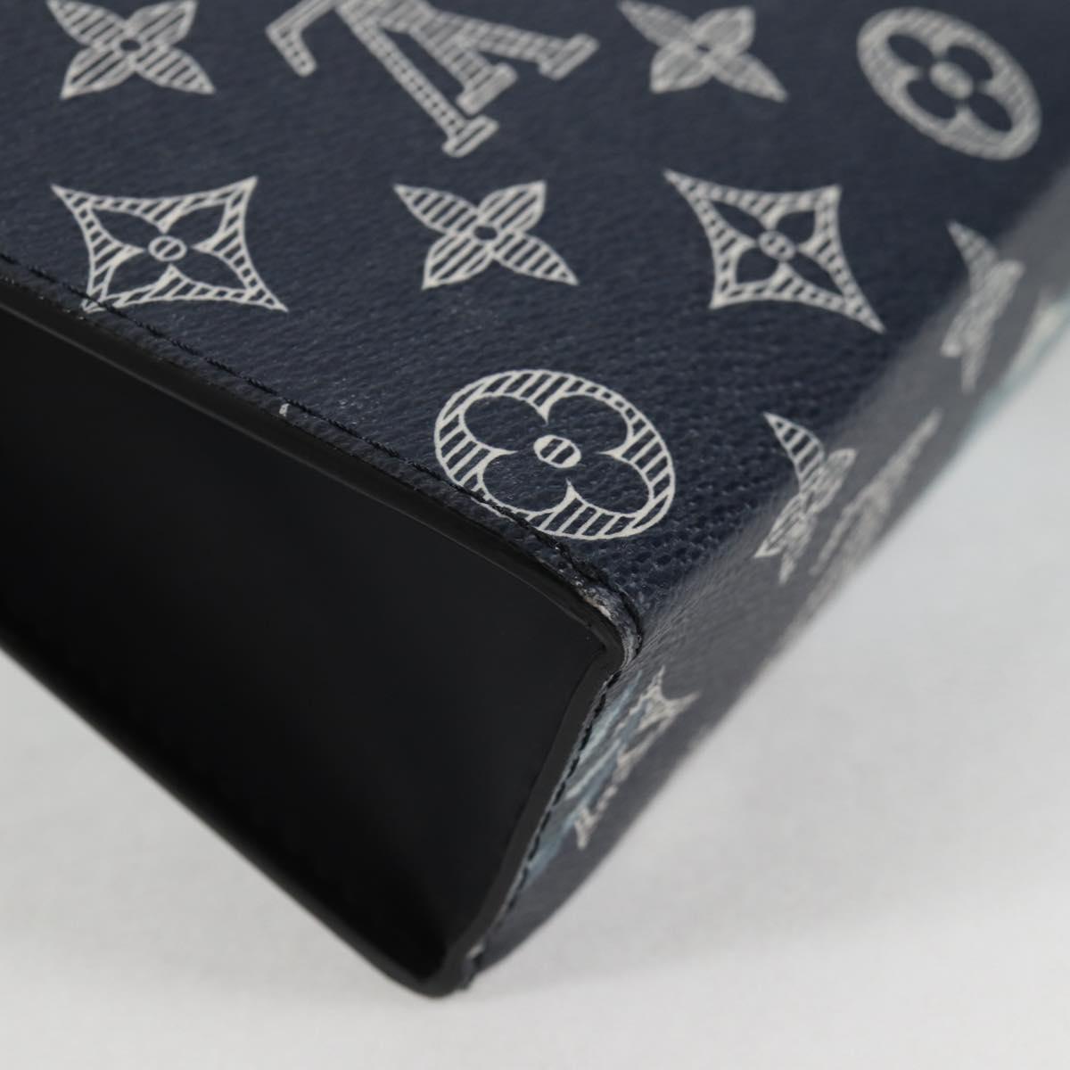 Louis Vuitton Monogram Savanna Pochette Voyage Clutch Bag M66639 Lv