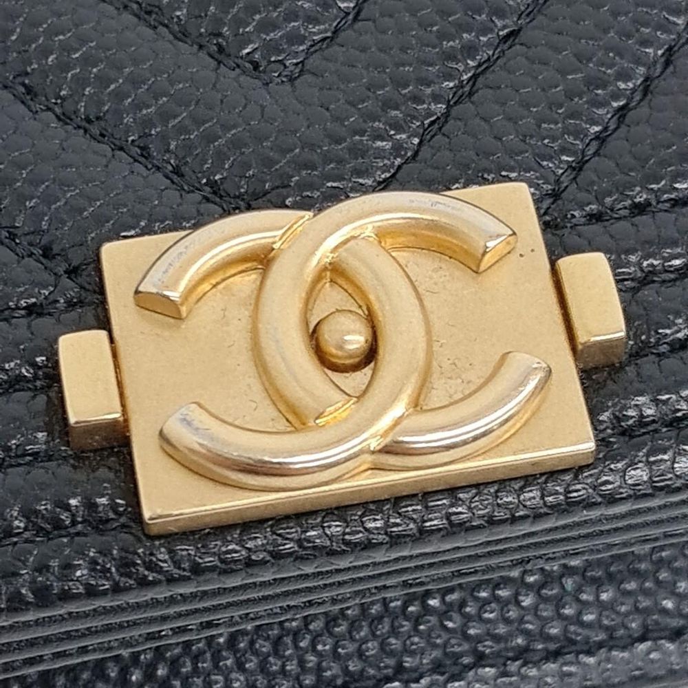Chanel Caviar Boy Chevron Mini Belt Bag (1094576)
