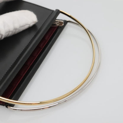 Cartier Trinity Wallet Bag Hand Bag Leather Black